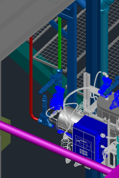 Válvulas de media pulgada para purgador de gas en  3D