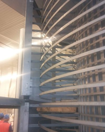 Túnel de congelación en espiral