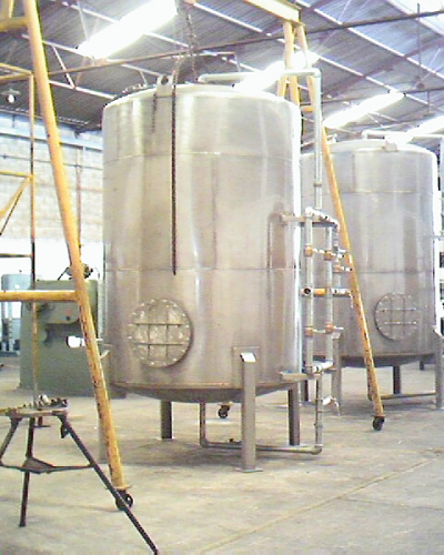 Tanque en acero inoxidables para sistema de tratamiento de agua